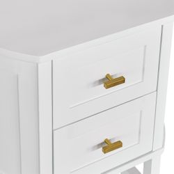 Theodore Small White Bedside Table Range