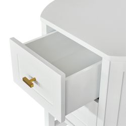 Theodore Small White Bedside Table Range