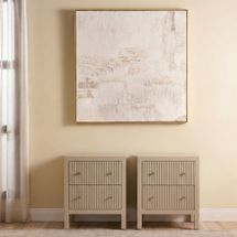 Ariana Small Beige Bedside Set of 2