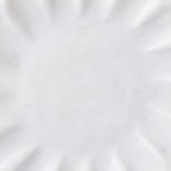 Stellar Marble Round Tray - White
