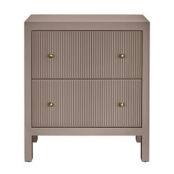 Ariana Bedside Table - Large Taupe