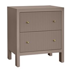 Ariana Bedside Table - Large Taupe