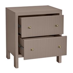 Ariana Bedside Table - Large Taupe