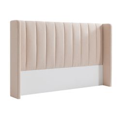 Central Park King Bedhead - Fawn Linen