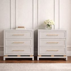 Pearl Large Grey Bedside Table Range