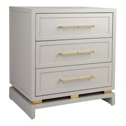 Pearl Large Grey Bedside Table Range