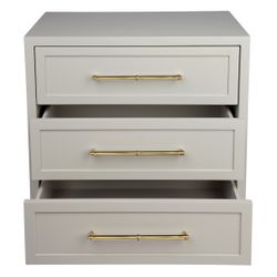 Pearl Large Grey Bedside Table Range