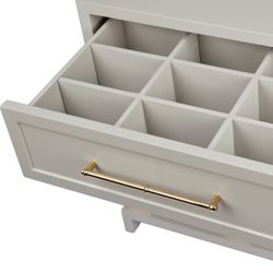 Pearl Large Grey Bedside Table Range