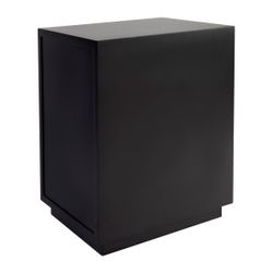 Logan Small Black Bedside Table Range