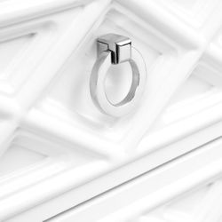 Plantation Small White Bedside Table Range