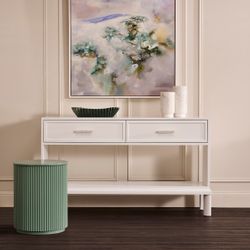Jill Console Table - White