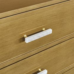 Jill 6 Drawer Chest - Antique Gold
