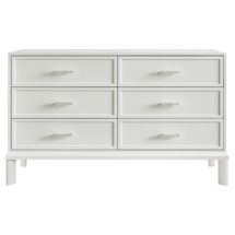 Jill 6 Drawer Chest - White