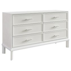 Jill 6 Drawer Chest - White