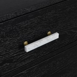 Jill Bedside Table - Small Black