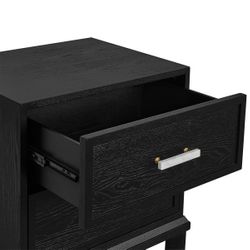 Jill Bedside Table - Small Black