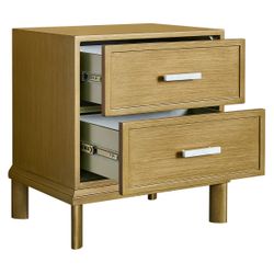 Jill Bedside Table - Small Antique Gold