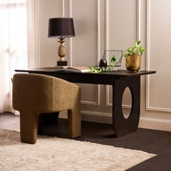 Harrington Oak Desk - Black