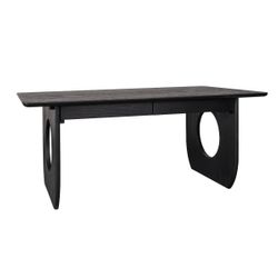 Harrington Oak Desk - Black