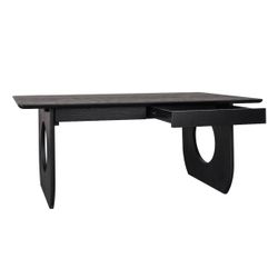 Harrington Oak Desk - Black