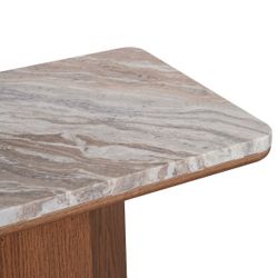 Barlow Marble Console Table - Walnut