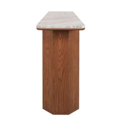 Barlow Marble Console Table - Walnut