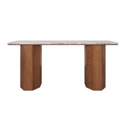 Barlow Marble Console Table - Walnut