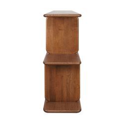 Tudor Oak Shelving Unit - 2 Tier Walnut