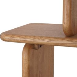 Tudor Oak Shelving Unit - 4 Tier Natural