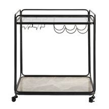 Wentworth Rectangle Bar Cart - Black