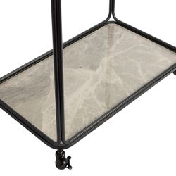 Wentworth Rectangle Bar Cart - Black