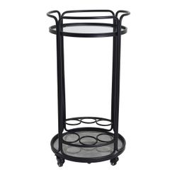 Wentworth Round Bar Cart - Black