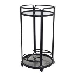 Wentworth Round Bar Cart - Black