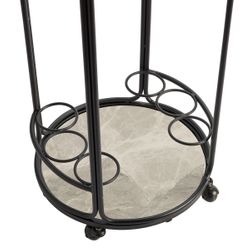 Wentworth Round Bar Cart - Black