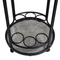 Wentworth Round Bar Cart - Black