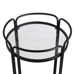 Wentworth Round Bar Cart - Black