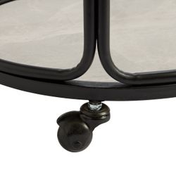 Wentworth Round Bar Cart - Black