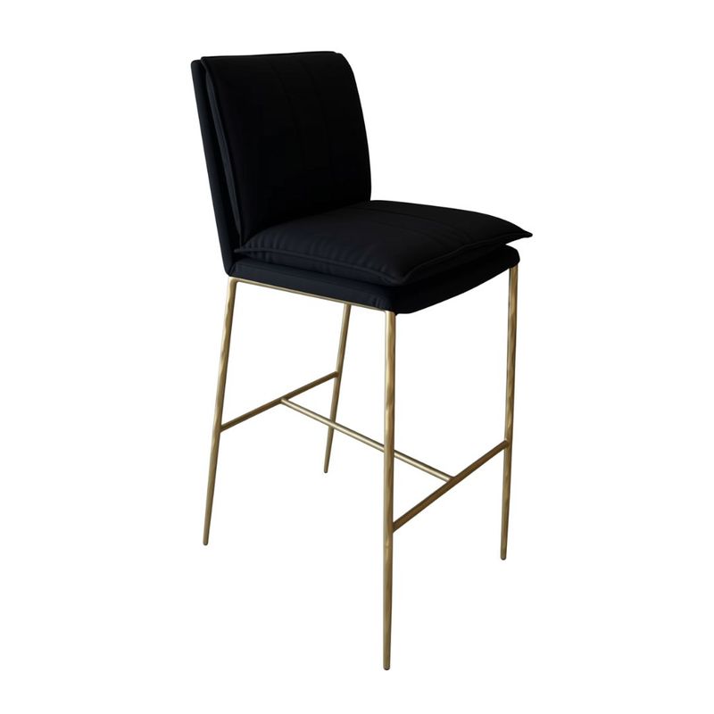 Heston Bar Stool - Black Linen - OUTLET NSW