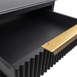 Aimee Small Black Bedside Table Range