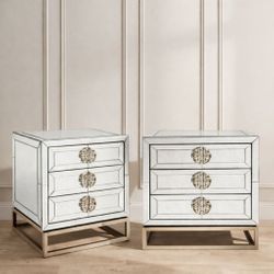 Rochester Mirrored Bedside Table Range