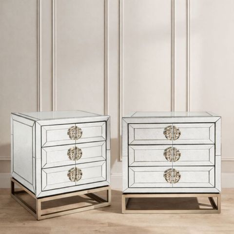 Rochester Mirrored Bedside Table Range