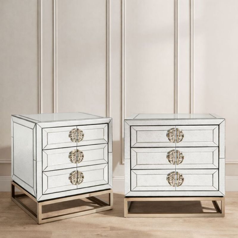 Rochester Mirrored Bedside Table Range