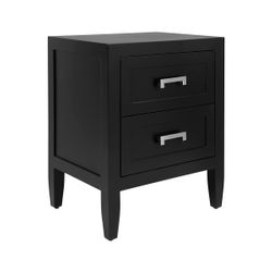Soloman Small Black Bedside Table Range