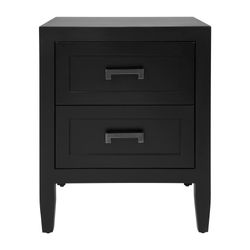 Soloman Small Black Bedside Table Range