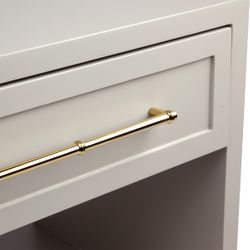 Pearl Small Grey Bedside Table Range