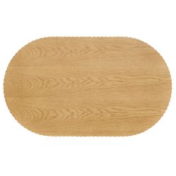 Avery Oval Coffee Table - Natural Oak