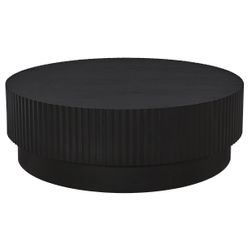 Avery Round Coffee Table - Black