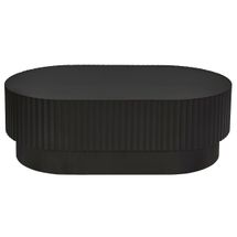 Avery Oval Coffee Table - Black