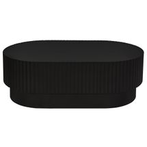 Avery Oval Coffee Table - Black