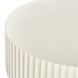 Avery Oval Coffee Table - Ivory